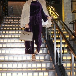 Zara velvet two-piece set